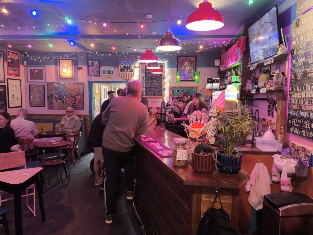 Interior of the Mean Eyed Cat bar at Newcastle