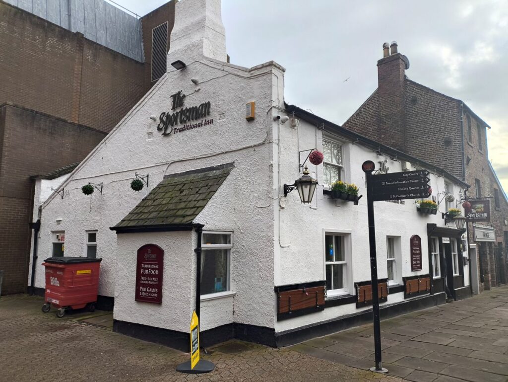 Exterior of the Sportsman pub in Carlisle