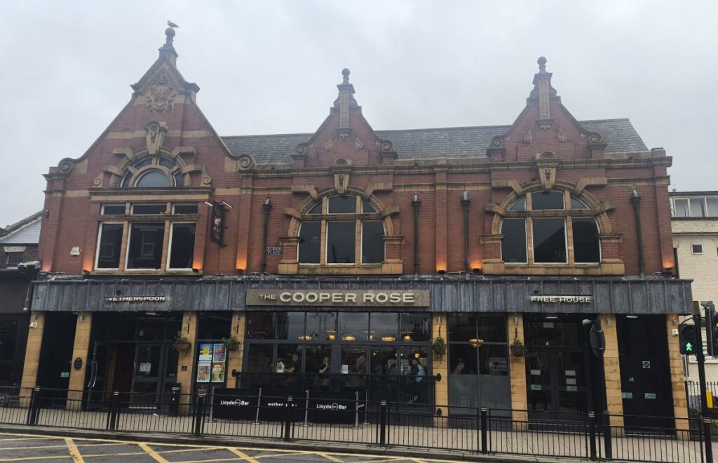 Exterior of Wetherspoons pub The Cooper Rose in Sunderland
