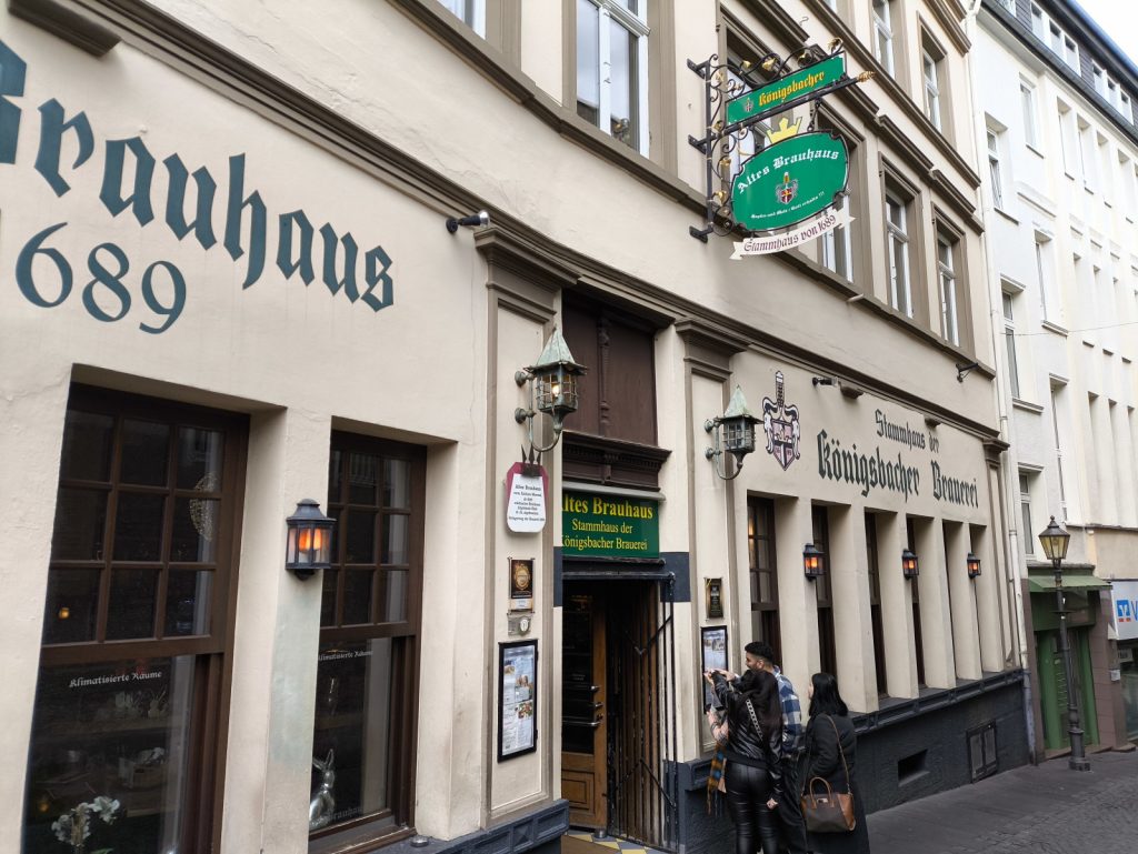 External view of the Altes Brauhaus pub in Koblenz Germany