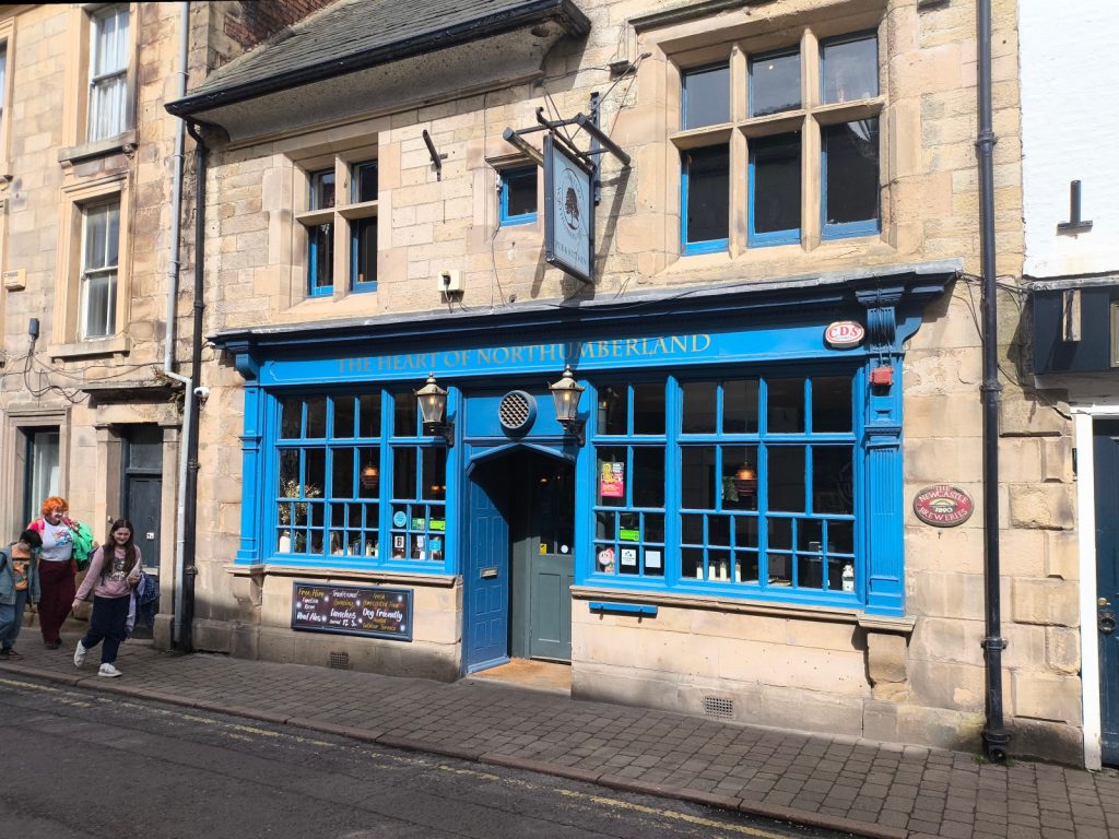 External view of the Heart of Northumberland Pub on Market Street in Hexham