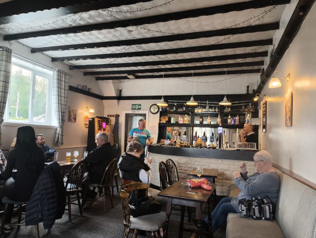 The bar at the Surtees Arms in Ferryhill, County Durham.