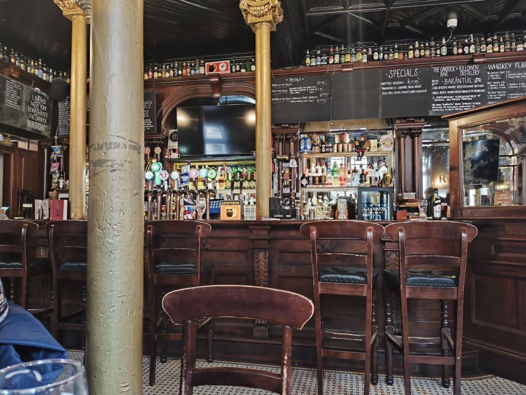 The bar at the Garrick pub, Belfast