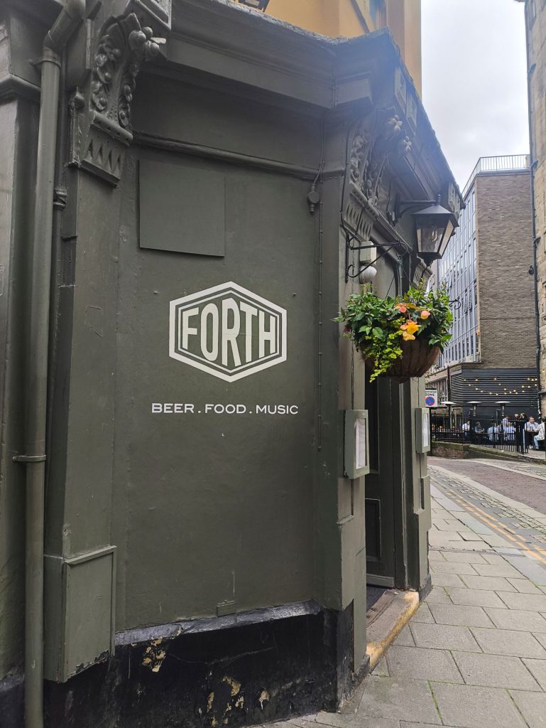 Signage at the Forth Hotel on Pink Lane Newcastle.